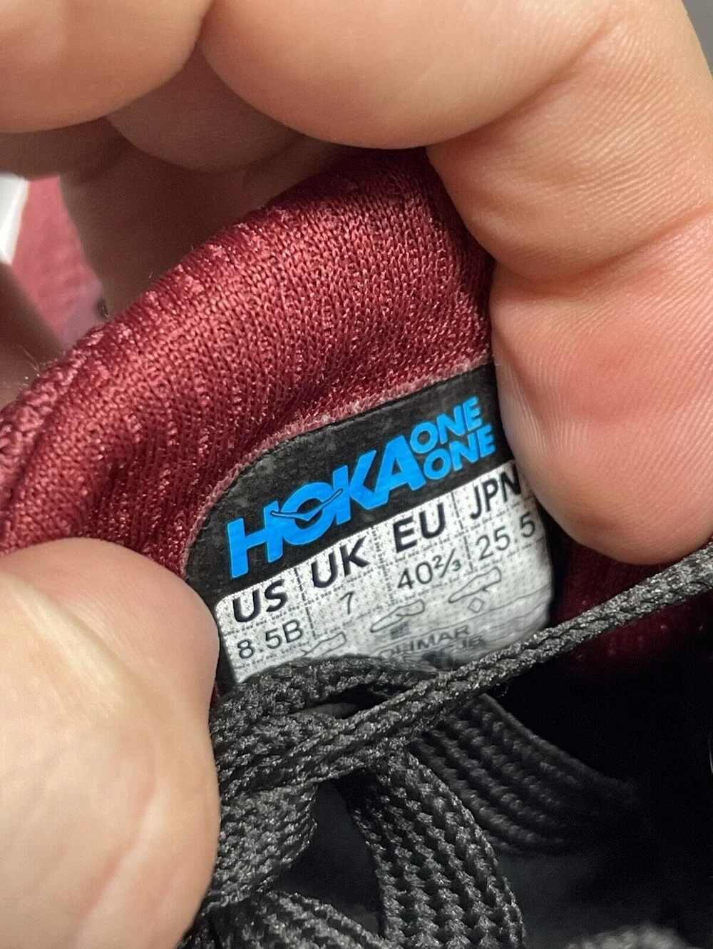 HOKA Rincon 3 Size 8.5 Womens Lightweight Running Shoes Red White